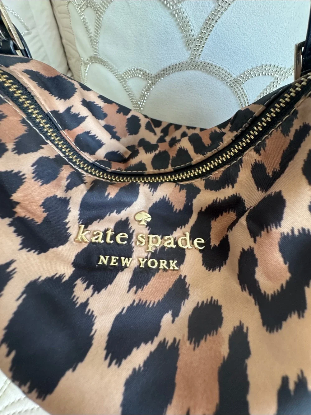 kate spade Leopard Print Tote in Brown & Black